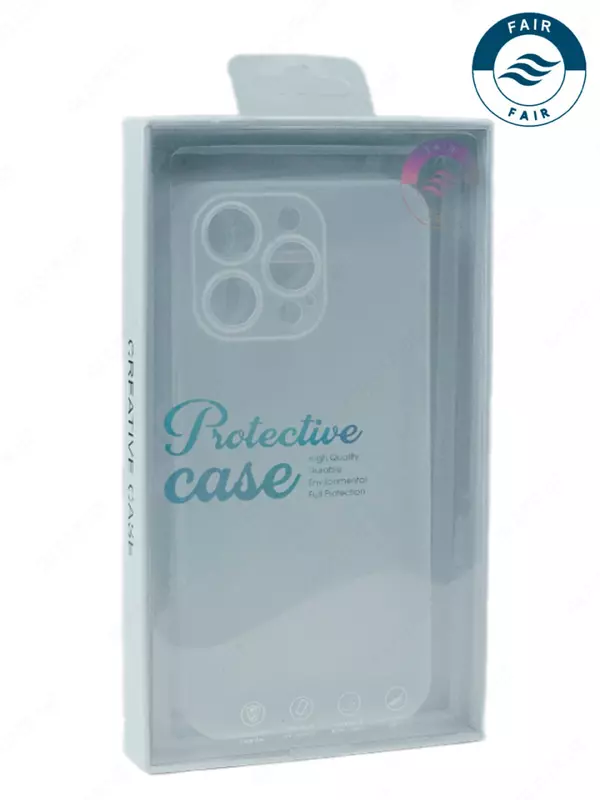 Apple iPhone 14 Pro uchun zarbaga chidamli silikon g'ilof (shaffof) Fair