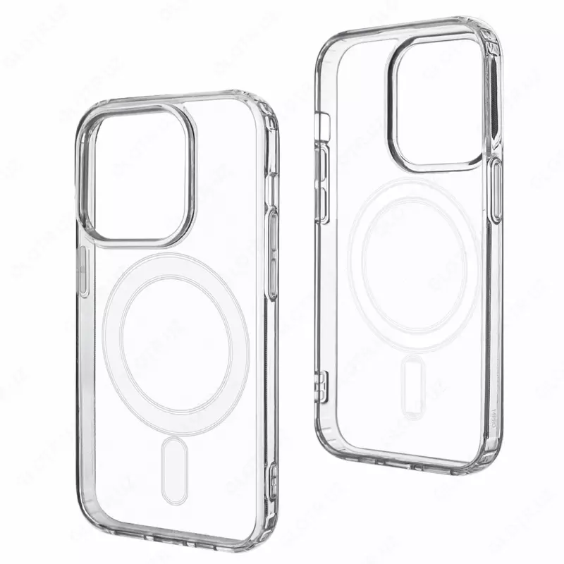 Противоударный силиконовый чехол для "Apple" 15 Pro (Прозрачный)