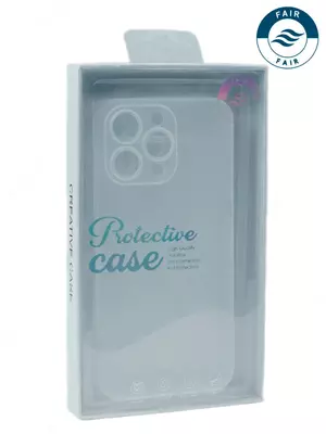 Apple iPhone 15 Pro uchun zarbaga chidamli silikon g'ilof (shaffof) Fair