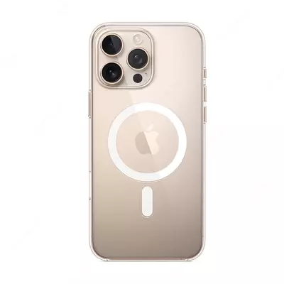 Apple 16 Pro Max uchun zarbaga chidamli silikon g'ilof (shaffof)