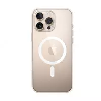 Apple 16 Pro Max uchun zarbaga chidamli silikon g'ilof (shaffof)