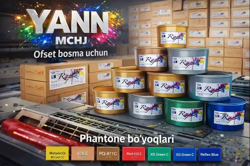  Listli mashinalar uchun ofset bo‘yoq. Tezkor fanton - Chop etish uchun bo'yoqlar