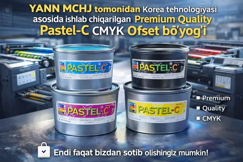  Pastel-C Premium Quality varaqlash mashinasi uchun ofset bo‘yoq - 