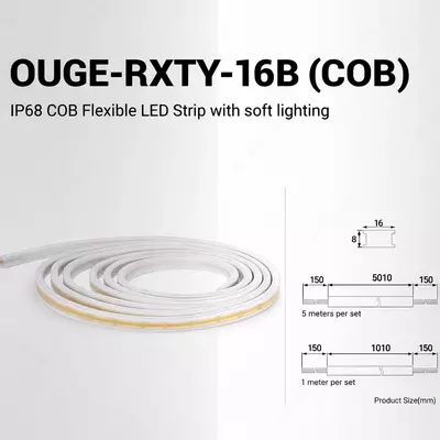 OUGE-RXTY-16B COB LED egiluvchan lenta