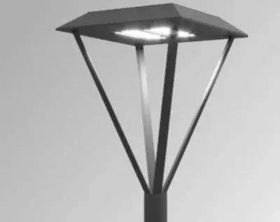 DSL 002/4 dekorativ ustunli tashqi LED chiroq