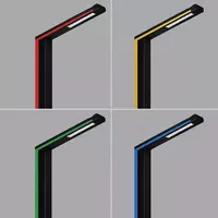 Уличный светодиодный LED-фонарь на опоре DSL с декоративной подсветкой