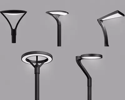 Уличный декоративный светодиодный LED-фонарь на опоре XSTY 004-02