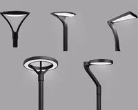 Уличный декоративный светодиодный LED-фонарь на опоре XSTY 004-02