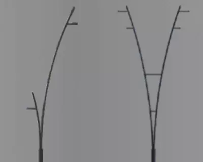 DSL 004/10/IB ikki shoxli piyodalar uchun tashqi yoritish ustuni