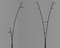 DSL 004/10/IB ikki shoxli piyodalar uchun tashqi yoritish ustuni