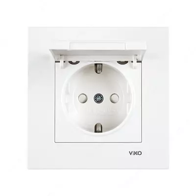 SOLO S/Z s krish (розетка с заземлением и крышкой)