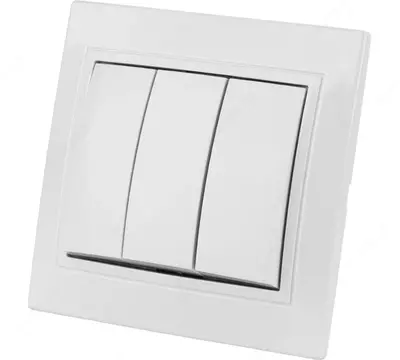 TRIO (3 ВКЛ) трёхклавишный выключатель