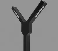 DSL-003/2 60W Ф120×80 Bra kronshteynli tashqi LED ko‘cha fonari