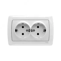 LUX (2 ROZ) ikki o‘rinli elektr rozetka