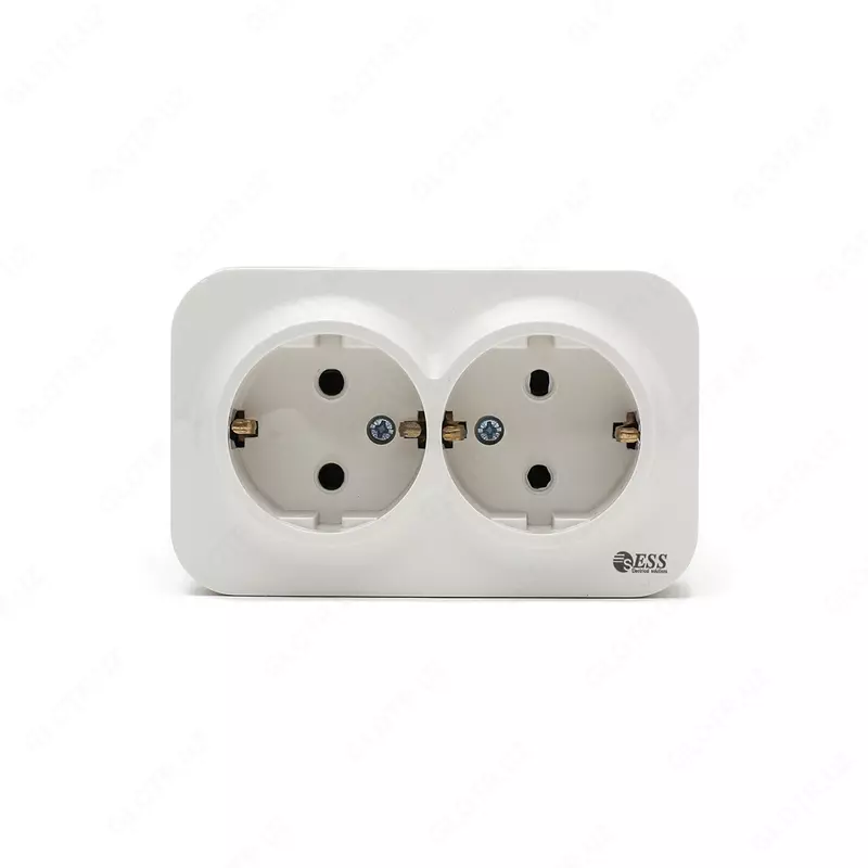 LUX S/Z двойная розетка с заземлением