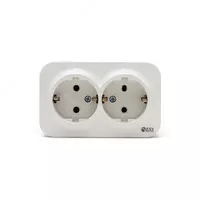 LUX S/Z двойная розетка с заземлением