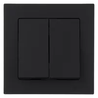 DUO (2 VKL) — Black / Mebel / Choco / Matte Grafit выключатель