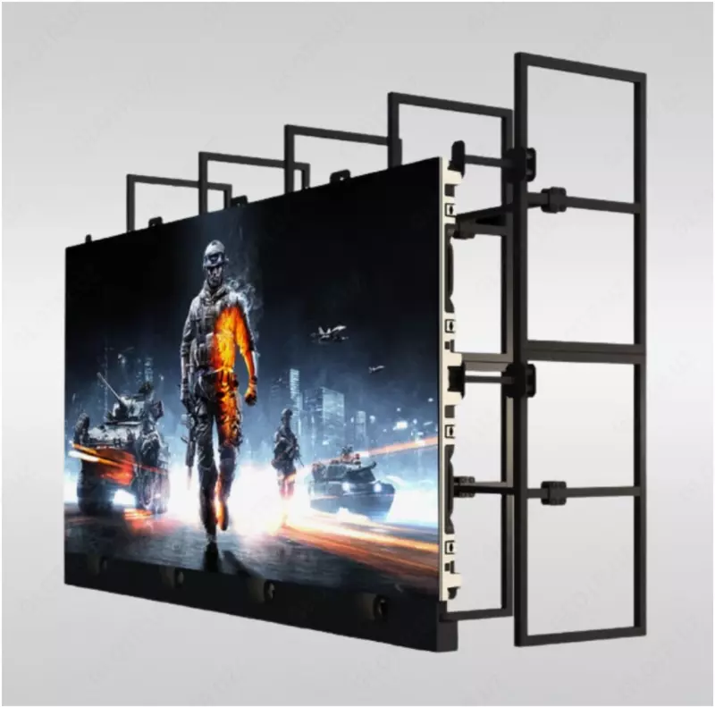  O‘lchami 500x1000 mm (0 5 x 1 metr) bo‘lgan P3.91 yorug‘lik diodli kabinet - 