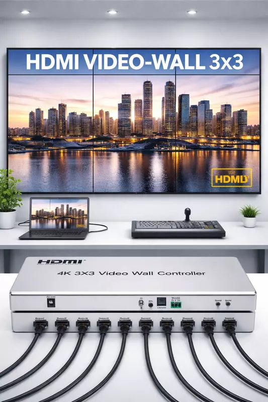  HDMI Video-Wall 3x3 - 