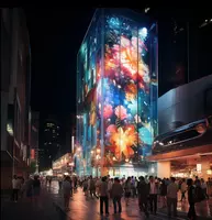 Прозрачный LED экран (медиафасад)
