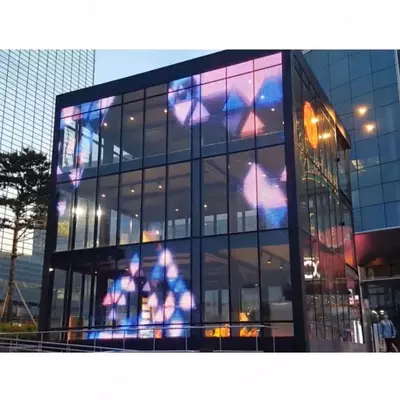 Shaffof LED ekran (mediafasad)