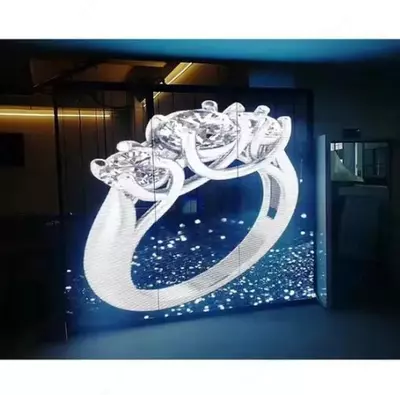 Shaffof LED ekran (mediafasad)
