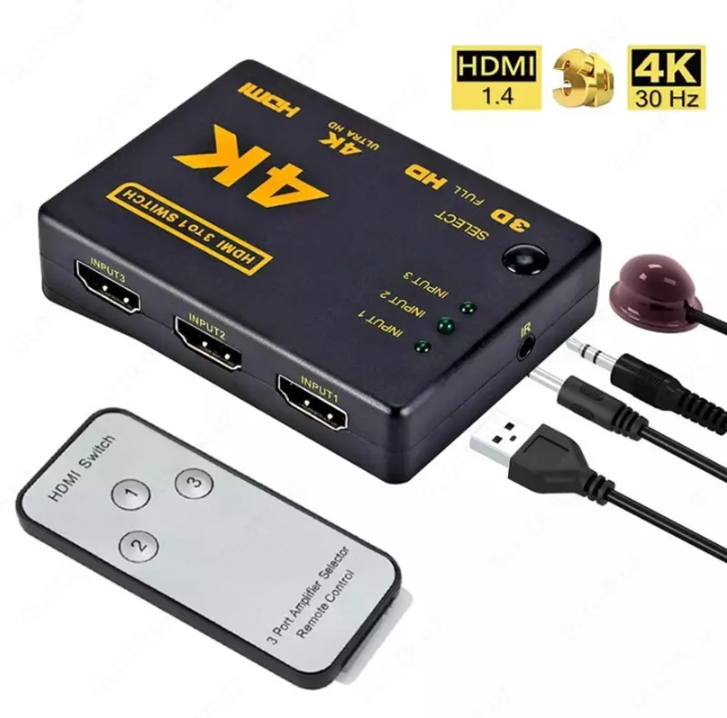 4K HDMI 9×1 мультисвитч сплиттер