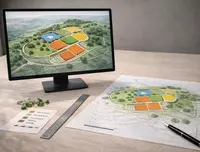  Landshaft loyihalash: bosh reja (genplan) va zonalash Chakana savdo