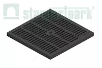 Решетка водоприемная PolyMax Basic РВ-28.28-ПП пластиковая черная