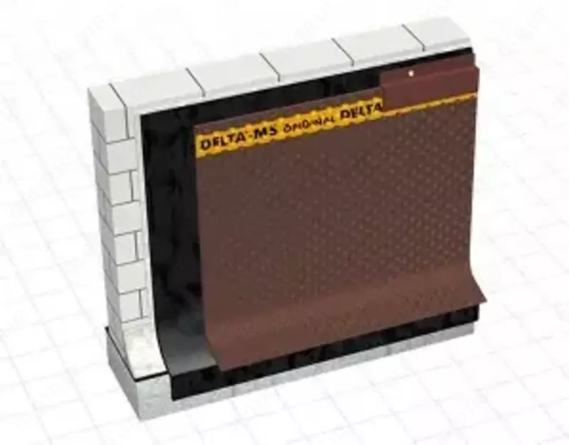  Delta MS 500 yuqori zichlikdagi polietilendan tayyorlangan profillangan membrana - 