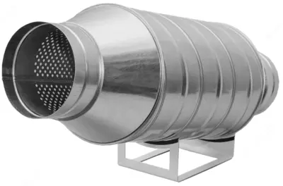 Круглый шумоглушитель ГТК D=800 для круглых воздуховодов