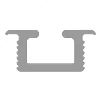 Нижний ходовой профиль из алюминия 10-12 3 M/75 KG ALU SINGLE LOWER/UPPER RAIL 10-12µ 3M