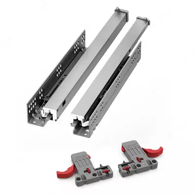 Направляющая полного выдвижения Smart Slide с доводчиком c функцией Lock-Fix 500мм Retail/Smsld Full