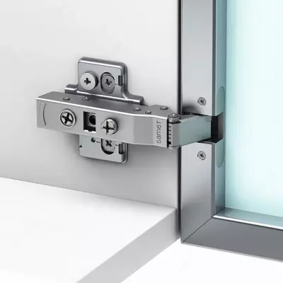 Петля для узкого алюминиевого профиля с доводчиком SAMET