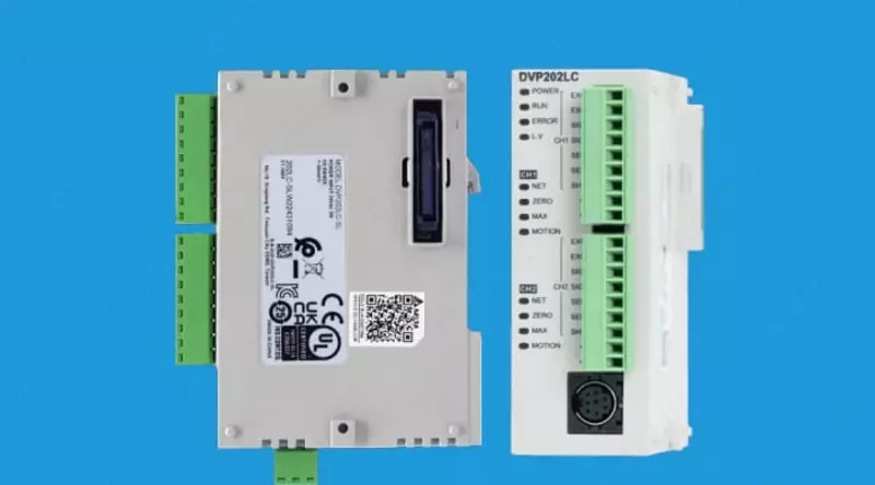 Модуль взвешивания Delta DVP202LC-SL для ПЛК Delta DVP-S SLIM  2 канала  24 бит  RS-485