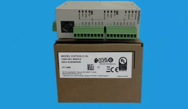  Модуль взвешивания Delta DVP202LC-SL для ПЛК Delta DVP-S SLIM  2 канала  24 бит  RS-485 - 