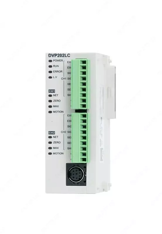   Модуль взвешивания Delta DVP202LC-SL для ПЛК Delta DVP-S SLIM  2 канала  24 бит  RS-485