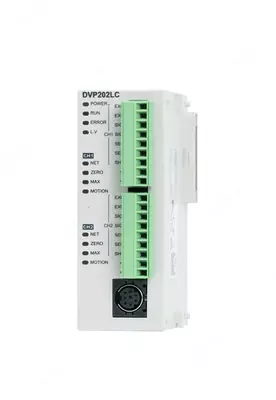  Модуль взвешивания Delta DVP202LC-SL для ПЛК Delta DVP-S SLIM  2 канала  24 бит  RS-485