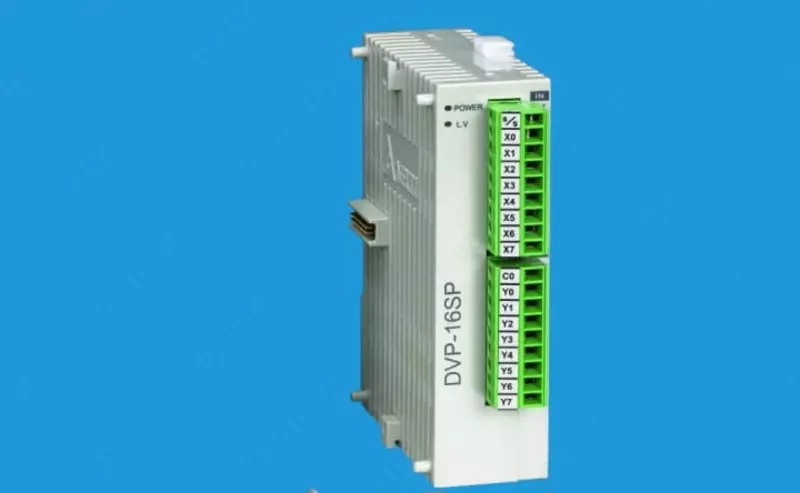 Модуль расширения Delta DVP16SP11R серии S SLIM (8DI / 8DO Relay  24V DC)