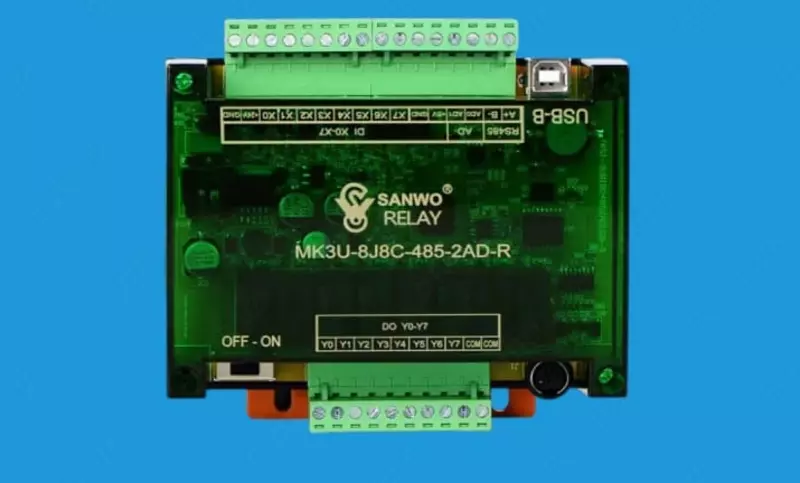 Релейный модуль SANWO FX3U-8J8C RS485 Modbus RTU