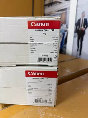 Canon Standard Paper FSC 80gsm 914mm plotter uchun rulon qogʻozi (914 mm x 50 m  A0)
