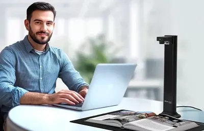 Настольный сканер-камера А3 IRIScan Desk 7 Business (24 Мп  двухкамерный/двухрежимный  OCR  Сшивка книг  запись видео)