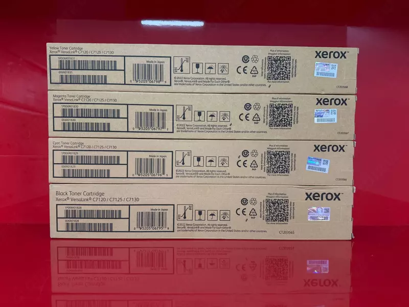 Оригинальные тонер-картриджи Xerox VersaLink C7120, C7125, C7130 (Black, Cyan, Magenta, Yellow — 006R01828, 006R01829, 006R01830, 006R01831)