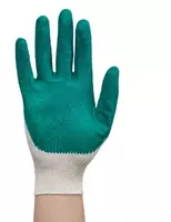 Рабочие перчатки с однослойным латексным покрытием