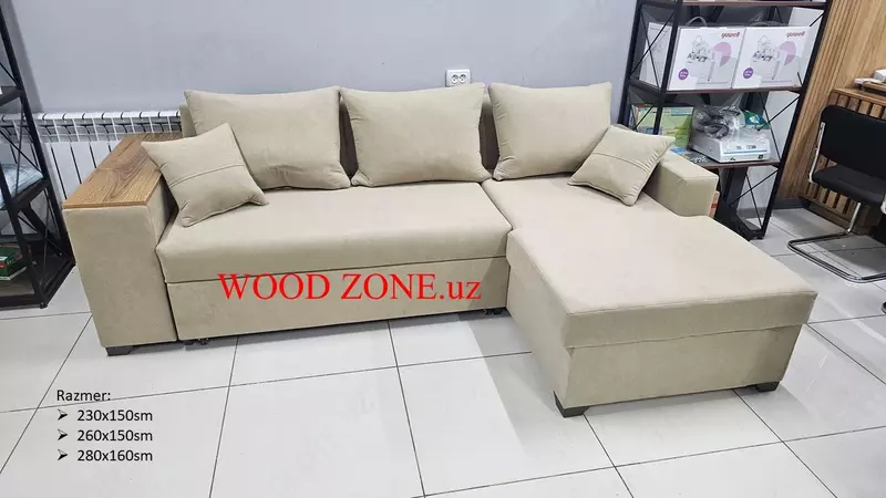   Burchakli yig‘iladigan divan