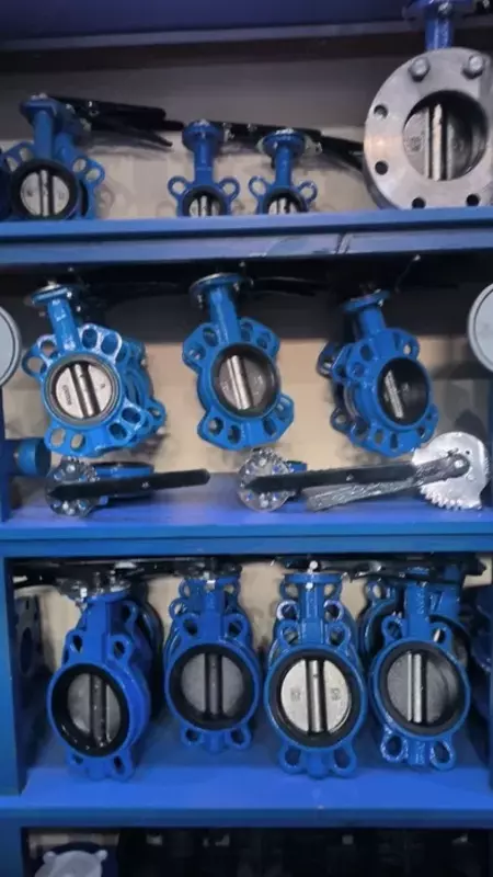 Затворы чугунные дисковые поворотные межфланцевые