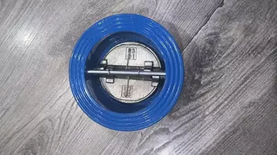  Клапан обратный чугунный 2-х дисковый межфланцевый - 