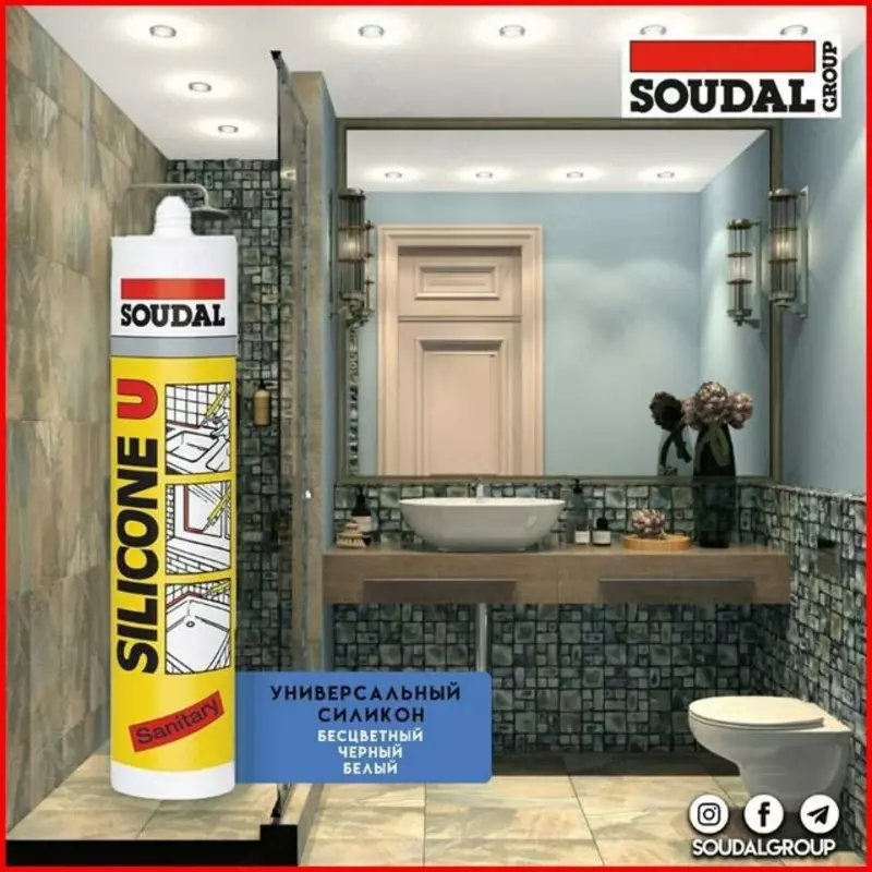 Silikon germetik SOUDAL Universal Silicone