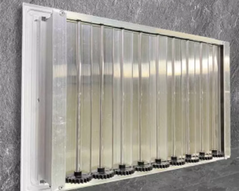  Настенная линейная решетка с клапаном расхода воздуха РАН-Т+Р - 