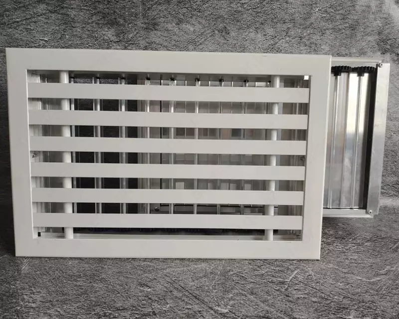  Настенная линейная решетка с клапаном расхода воздуха РАН-Т+Р